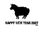 2027年未年の年賀状