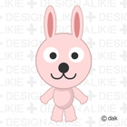 かわいいうさぎキャラの15種ポーズ