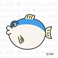 ふぐの魚キャラ