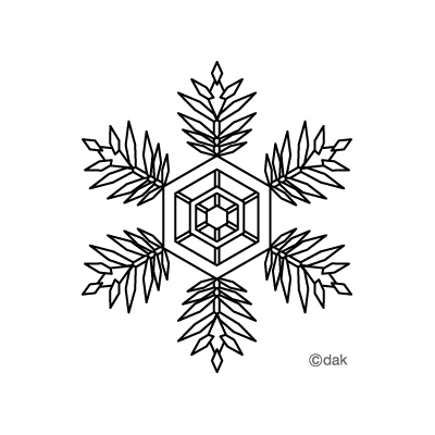 雪の結晶フリー