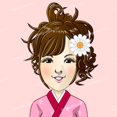女袴の女の子