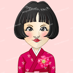 着物の可愛い女の子