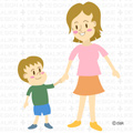 お母さんと男の子