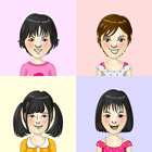 4人の女の子の小学生