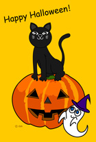 黒猫とハロウィーン