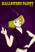 ハロウィンパーティーの女の子