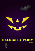 コウモリのハロウィンパティー