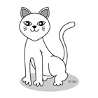 白ネコ