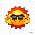 サングラスの太陽