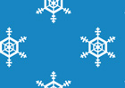 雪結晶模様