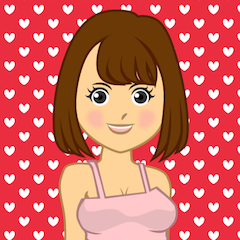 キャミソールの女の子