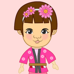 お祭りの女の子