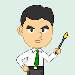 プレゼンする人