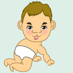 ハイハイする赤ちゃん