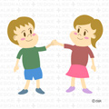 手をつないだ子供